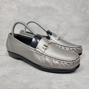 SAS Tripad Comfort Metro Metallic Horsebit Penny Loafer Shoes Womens Size 8.5